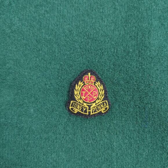 Vintage Toney‎ Penna Rare Men's Green 100% Lambswool Golf Sweater Size Large - Picture 3 of 8